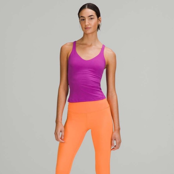 Lululemon Align Waist-Length Tank Top, Vivid Plum, Size 6 - Picture 2 of 7